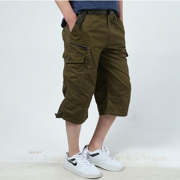 

2020 summer men's camo cargo shorts cotton camouflage male jogger board shorts men brand clothing 5xl, White;black