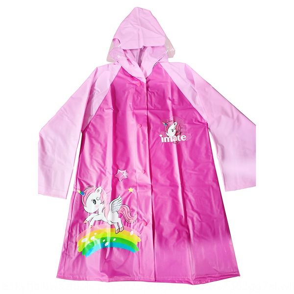 

2019 новый утолщенной водонепроницаемый плащ cartoonponcho плащ одежда детская пвх противообрастающими детской одежды пончо, Black