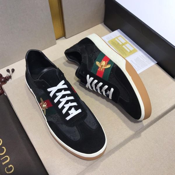 

2019d новый мужской тренд с низким уровнем верха обуви, удобные спортивные туфли, оригинальная коробка доставки: мужские 38-44 ярдов, Black