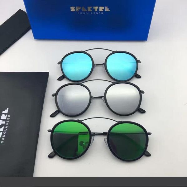 

spektre sunglasses met-ro 2 rotondi round metallo metal new with box, White;black