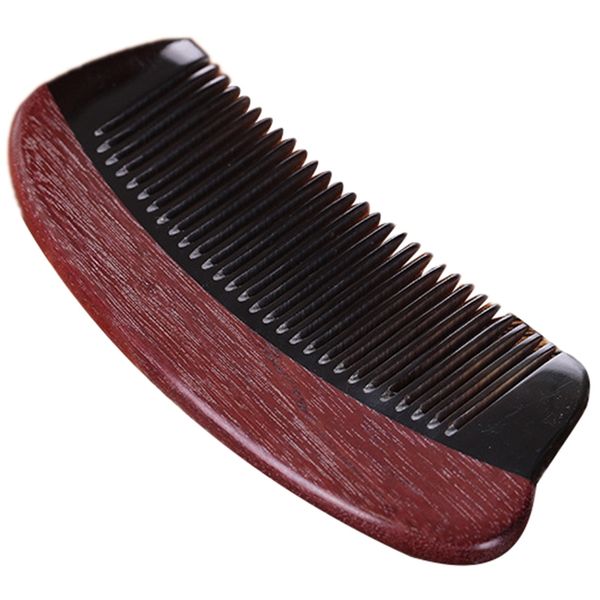 

hair brushes horn wood comb handmade natural wooden anti-static design, Silver