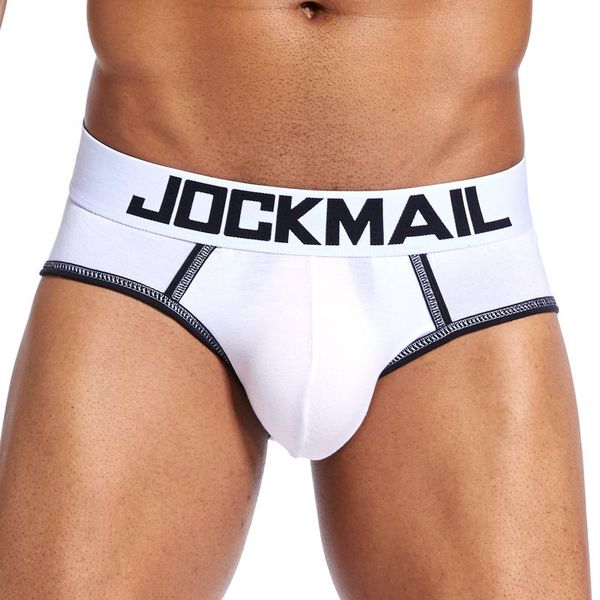 

jockmail 2020 горячие мужские сексуальные голые бедра белье голые бедра белье хлопок мягкие и удобные белые гей трусы, Black;brown