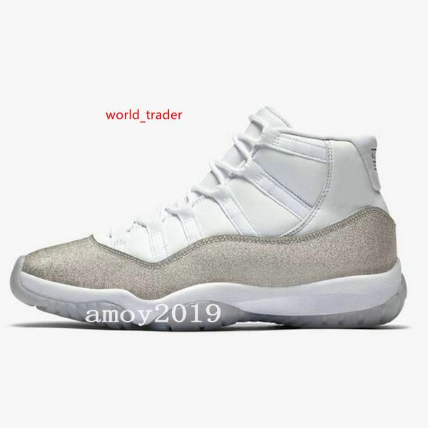 

2020 wmns metallic silver 11 bred prm heiress cap gown chicago midnight navy 11s space jam basketball shoes mens sports sneakers 36-47