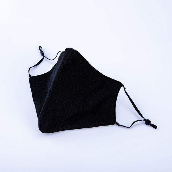 

dhl ship cloth face mask pm2.5 fashion designer cotton mouth black mask anti-dust pollution adjustable ear loop mask with filter pocket