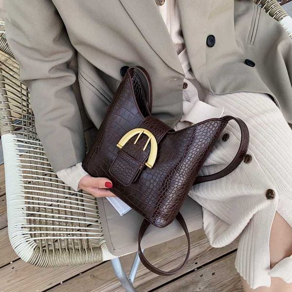 

women elegant vintage pu leather bucket bags 2020 small solid color crossbody bag female shoulder messenger bag handbags
