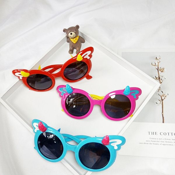 

новые детские силиконовый поляризованный мужские и женские универсальна мода вс силикон вс очков случайных очков единорог очки, Blue