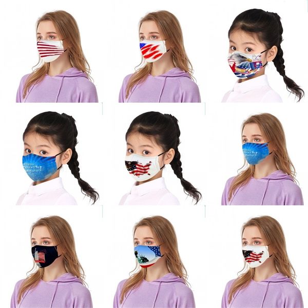 

3d america festival cotton face mask flags children adjust respirators washable windbreaks mascarilla removable gasket goods 6cp e2