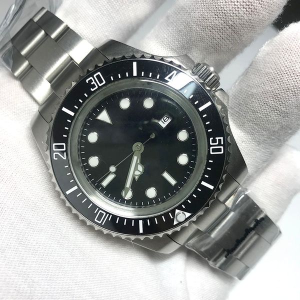 

u1 factory ceramic bezel mens watches mechanical stainless steel automatic movement black watch gliding clasp 5atm waterproof wristwa 8989, Slivery;brown