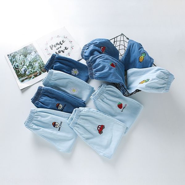 

sic8f children's summer clothes 2020 new fashion anti- shorts anti mosquito western-style anti-mosquito pants for boys and girls childr, Blue