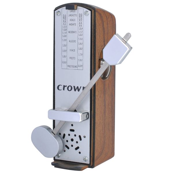 

selling portable mini mechanical metronome for violin guitar light mahogany
