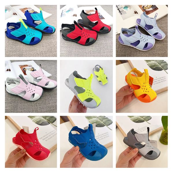 

little kids sandal sunray protect 2 water-resistant upper soft foam cushioning infants boys girls p blue psychic pink toddlers sandals01, Black