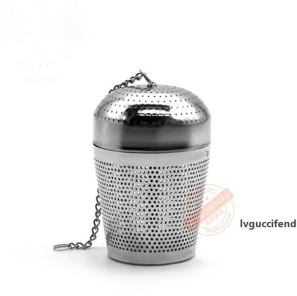 

tea infuser ball cooking infuser mesh tea infuser threaded connection stainless steel with extended chain hook to brew loose leaf tea spices