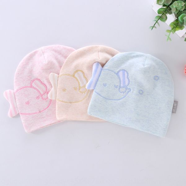 

baby products baby cotton wool double embroidered tire tire cap newborn model cap children's hat, Blue;gray