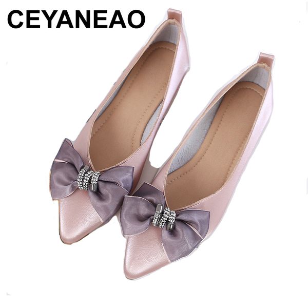 

ceyaneaowomen's luxury shoes designers creepers dancer pointed-toe shoes women's loafers women's leather autumn plus size, Black