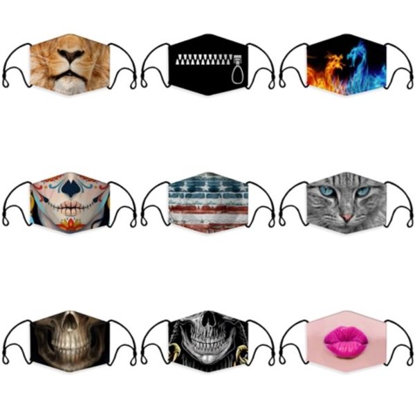 

durable couple mouth mask folding camo printing anti splash dust and wind sunscreen s protection face masks mascherine 1 5qy e1#275