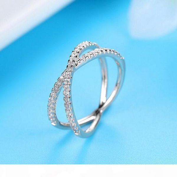 

f classical handamde fashion jewelry real 100 %925 sterling silver cute 5a cubic zirconia eternity ring party wedding engagement band r, Slivery;golden