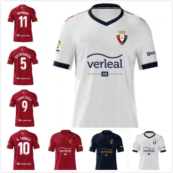 

2020 2021 ca osasuna soccer jersey 20 21 home away r.torres ruben garcia chimy avila brandon unai garcia football shirt, Black;yellow