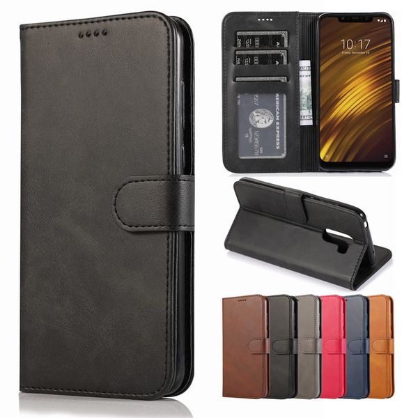 

for xiaomi pocophone f1 case cover luxury flip leather bags case pocophone f1 wallet phone cover protective poco f1 book case