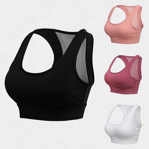 

sports underwear vest shockproof running fitness bra-rose red xl code, White;black
