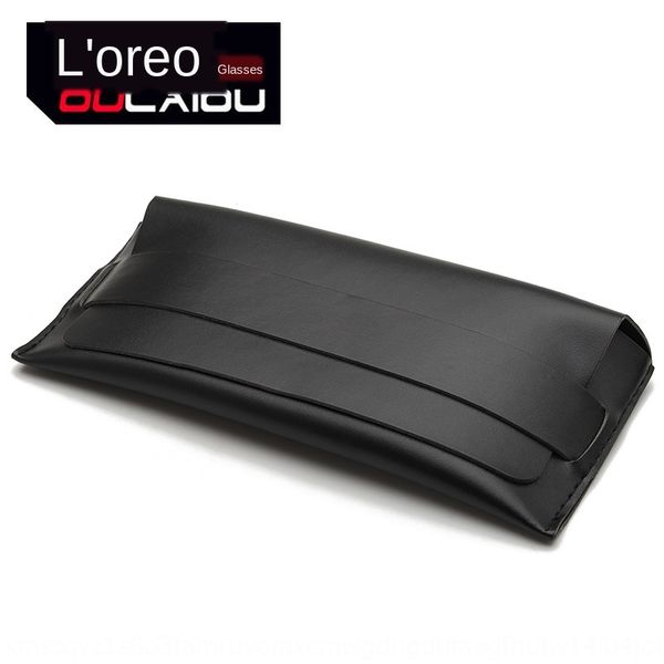 

convenient box sunglasses box black sunglasses universal 2020 new soft bag leather cover binding, Blue
