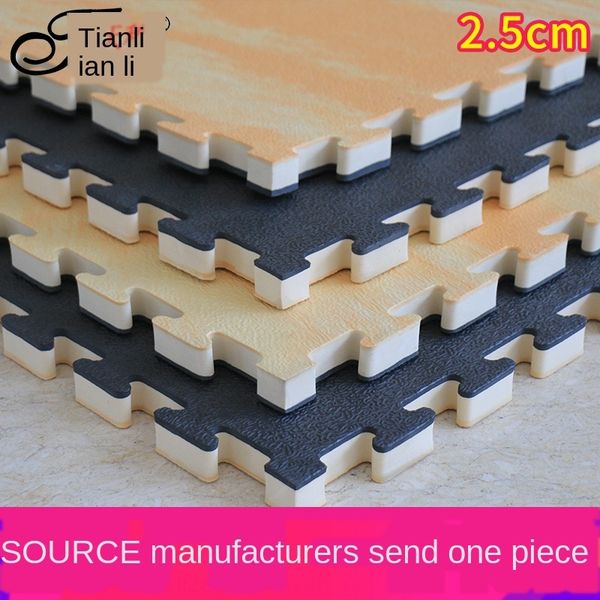 

anti-skid taekwondo wood grain dance eva stitching foam floor mat 100*100 sanda martial arts dance training mat