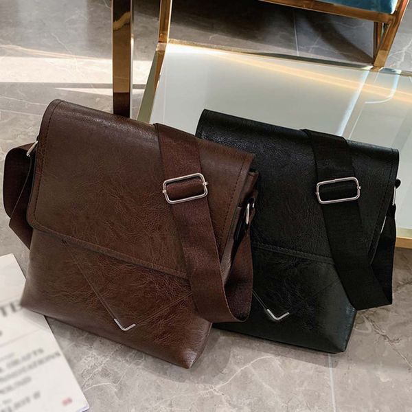 

modish brand men's solid color classic business briefcase diagonal bag briefcase wholesale aktentasche zakelijke koffer