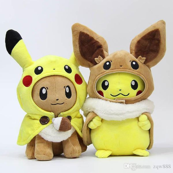 

100% cotton 11.5" 30cm eevee cosplay doll stuffed plush toy for child gifts