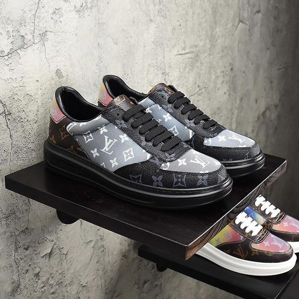 

2021-2020sss limited edition luxury design printed high -quality canvas sneakers wild breathable mens casual shoes mens banquet shoes size, Black