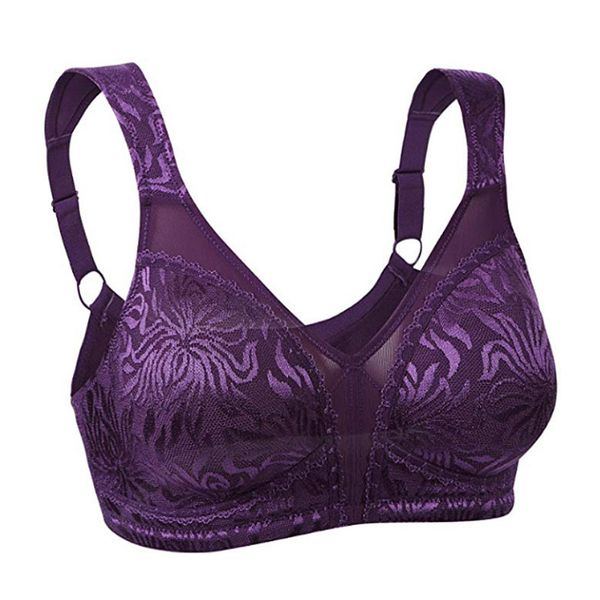 

44 46 48 50 52 b c d dd ddd e f g h i womens plus size non-padded underwear lingerie full coverage lace unlined minimizer bra, Red;black