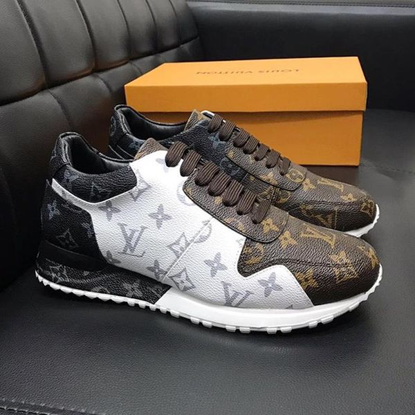 

luxury casual mens shoes sneaker lace -up fashion sneakers footwears run away sneaker vintage mens shoes luxury design chaussures pour homme, Black