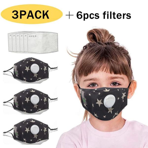

kid многоразового мультфильм пыл рм2,5 респиратора maskkingcotton face maskswashable и многоразовый mascarillas бандан шарф, Black