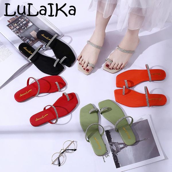 

new women summer bling casual fashion comfortable bright diamond clip toe sandals slippers outside wear flip flop, Black