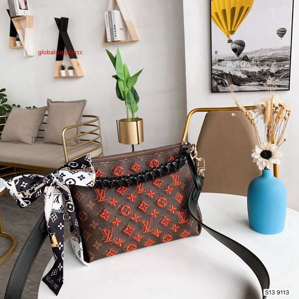 

original leather messenger clutch women luxury fashion ladies shoulder bag puress leather chain handbag tote waliet - 1952