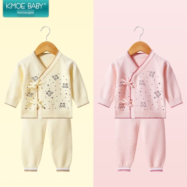 

newborn underwear set cotton baby sweater open crotch baby sweater season cardigan new underwear, Blue