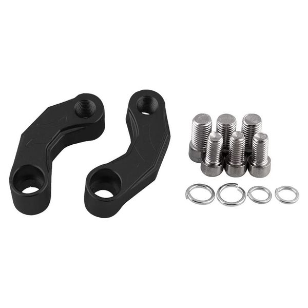 

2 pcs black motorcycle mirror riser extender brackets for f700gs f800gs r1200gs