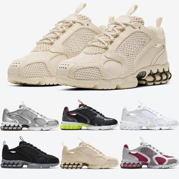 

new zoom spiridon caged 2 running shoes triple white lemon venom pure platinum light blue womens mens trainers fashion sports sneakers