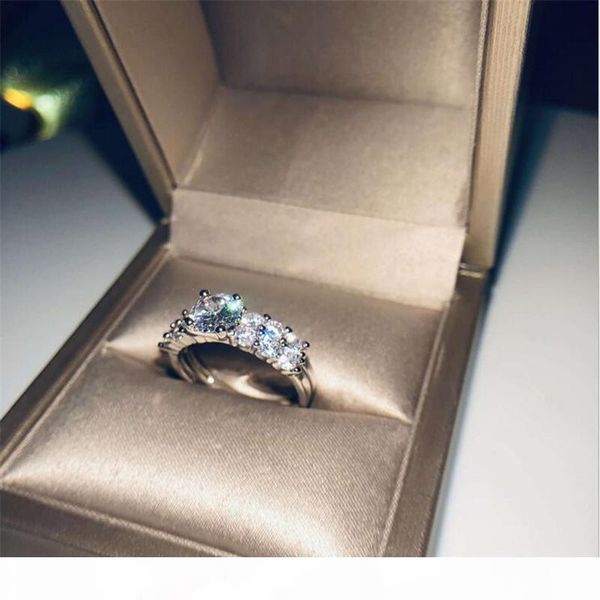 

k victoria wieck couple rings luxury jewelry 925 sterling silver round cut white z cz diamond gemstones women wedding bridal ring s, Slivery;golden
