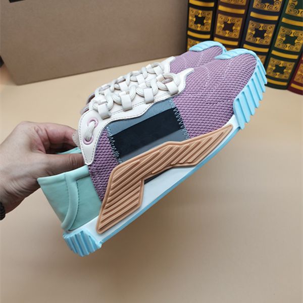 

women men's shoes luxury flats loafers sneakers female fashion shoes mesh leather casual breathable lace up sport, Black