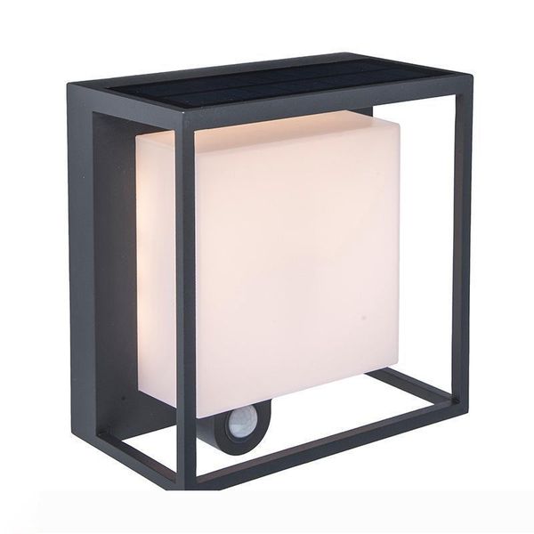 

1 pc outdoor waterproof villa courtyard wall lamp body induction led solar lamp 10020