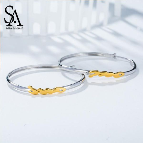 

sa silverage 925 sterling big hoop earrings for women fine jewelry round 14k color silver earrings sets, Golden;silver