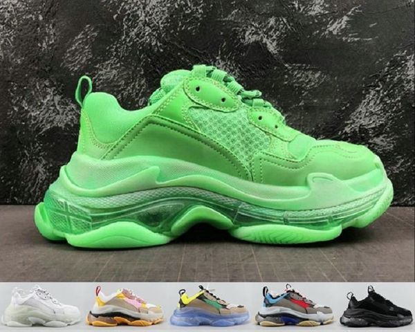 

2020 fashion crystal bottom casual shoes triple s track 2.0 old dad sneaker combination nitrogen outsole mens tripler sneakers