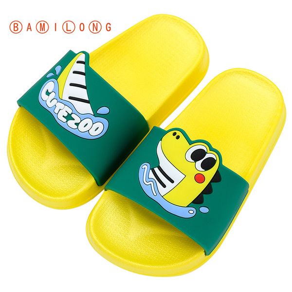 

bamilong girls slippers for kids cute new summer boys beach shoes baby toddler indoor bathroom slippers kids flip flops k181, Black;grey