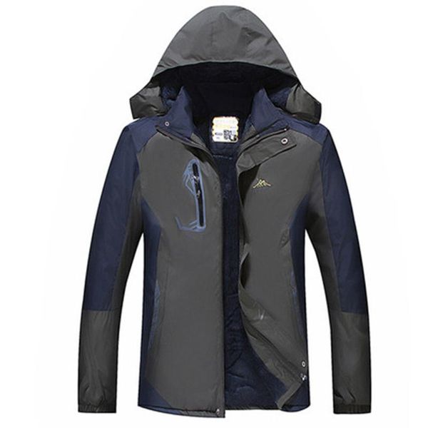 

men's jackets spring autumn mens casual plus size hoodie waterproof hat detachable breathable sport outdoor coat male outwear, Black;brown