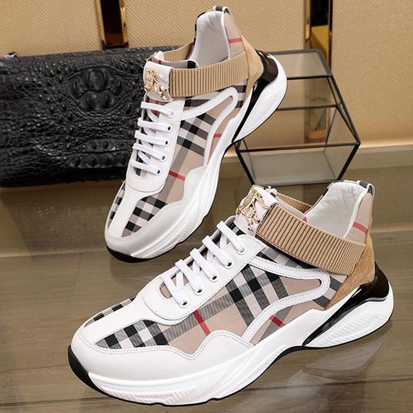 

drop ship men shoes new arrival fashion autumn and winter footwears chunky sneakers lace -up plus size casual men shoes zapatillas hombre, Black