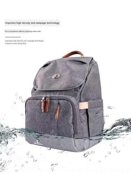 

8bo00 2020 new fashion double-shoulder mummy bag multi-functional waterproof large capacity maternal and infant diaper backpack diaper bag p