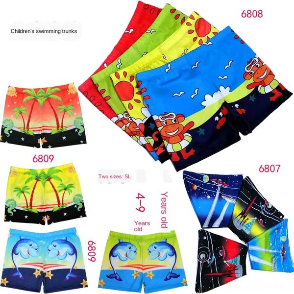 

a variety of children's trunks medium and large children's swimming trunks (8-13 years old) swimming, Black