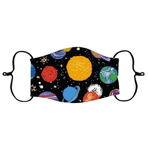 

1шт modische kinder gesichts открытый abdeckungen druck schal atmungsaktive waschbär wiederverwendbare abdeckt reise zubehr # k, Black