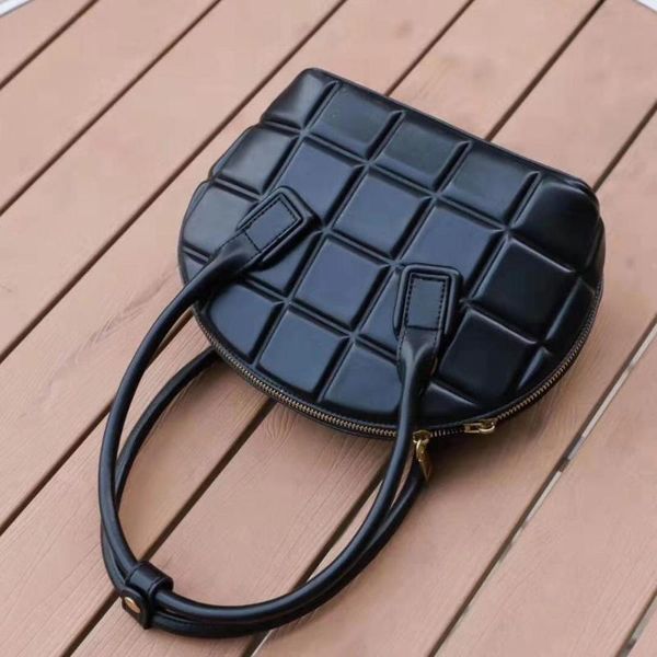 

chic plaid embossed women shell handbags high fashion small hand purse designer bag women crossbody bags 2020 ins