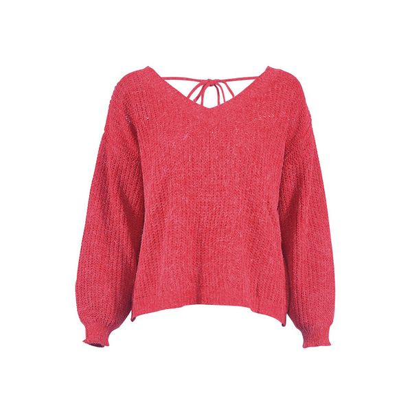

lst910111 Women's Designer Sweater Open Back Sweater Solid Color Top Fashion Sexy Clothes New Style Hot Selling 2020 Autumn 5 Styles