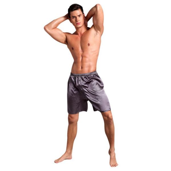 

mens sleepwear underwear silk satin boxers shorts nightwear pyjamas saleest new vcqy, Black;brown